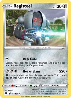 Registeel card from SWSH10: Astral Radiance