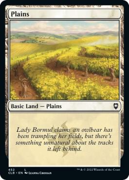 Plains (452) card from Commander Legends: Battle for Baldur's Gate
