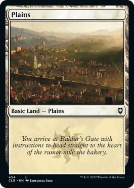 Plains (454) card from Commander Legends: Battle for Baldur's Gate