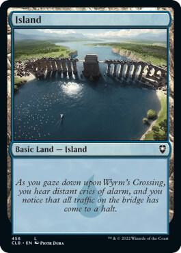Island (456) card from Commander Legends: Battle for Baldur's Gate