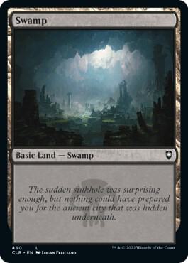 Swamp (460) card from Commander Legends: Battle for Baldur's Gate