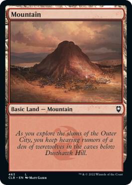 Mountain (463) card from Commander Legends: Battle for Baldur's Gate
