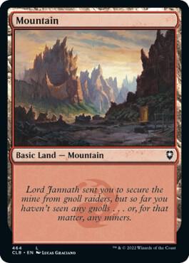Mountain (464) card from Commander Legends: Battle for Baldur's Gate
