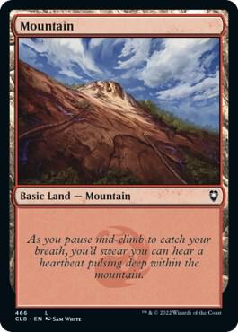 Mountain (466) card from Commander Legends: Battle for Baldur's Gate