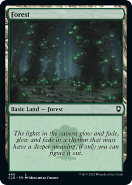 Forest (468) card from Commander Legends: Battle for Baldur's Gate