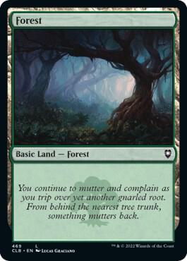 Forest (469) card from Commander Legends: Battle for Baldur's Gate