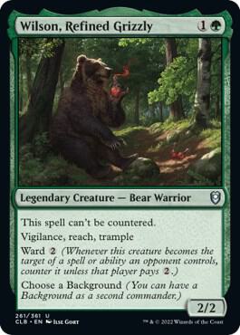 Wilson, Refined Grizzly card from Commander Legends: Battle for Baldur's Gate