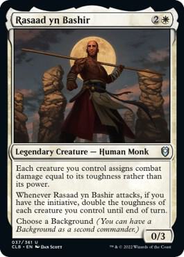 Rasaad yn Bashir card from Commander Legends: Battle for Baldur's Gate