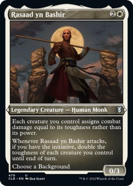 Rasaad yn Bashir (Foil Etched) card from Commander Legends: Battle for Baldur's Gate