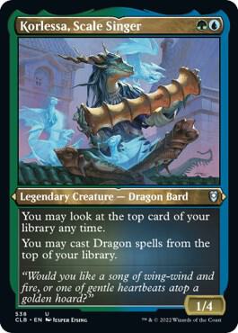 Korlessa, Scale Singer (Foil Etched) card from Commander Legends: Battle for Baldur's Gate