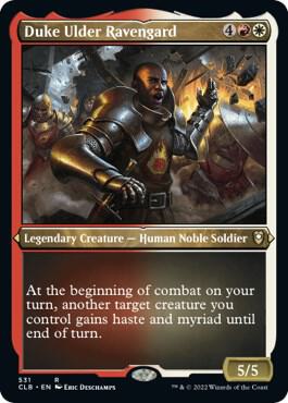 Duke Ulder Ravengard (Foil Etched) card from Commander Legends: Battle for Baldur's Gate