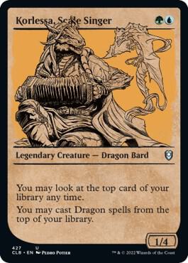 Korlessa, Scale Singer (Showcase) card from Commander Legends: Battle for Baldur's Gate