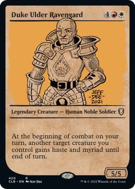 Duke Ulder Ravengard (Showcase) card from Commander Legends: Battle for Baldur's Gate