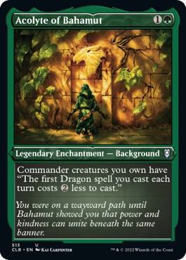 Acolyte of Bahamut (Foil Etched) card from Commander Legends: Battle for Baldur's Gate