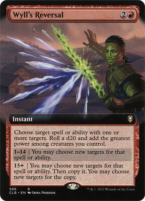 Wyll's Reversal (Extended Art) card from Commander Legends: Battle for Baldur's Gate