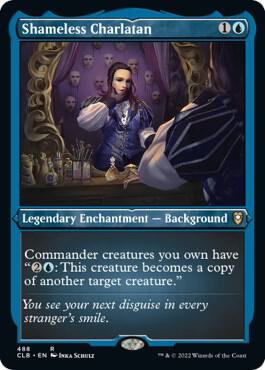 Shameless Charlatan (Foil Etched) card from Commander Legends: Battle for Baldur's Gate