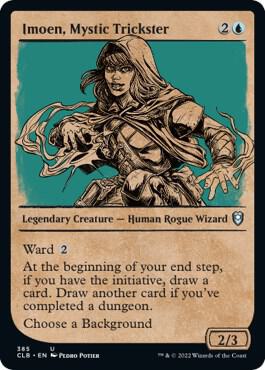 Imoen, Mystic Trickster (Showcase) card from Commander Legends: Battle for Baldur's Gate