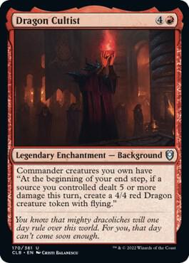 Dragon Cultist card from Commander Legends: Battle for Baldur's Gate