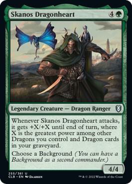 Skanos Dragonheart card from Commander Legends: Battle for Baldur's Gate