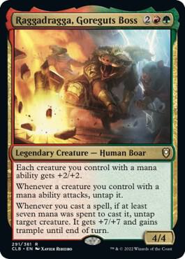 Raggadragga, Goreguts Boss card from Commander Legends: Battle for Baldur's Gate