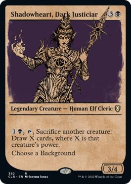 Shadowheart, Dark Justiciar (Showcase) card from Commander Legends: Battle for Baldur's Gate