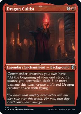 Dragon Cultist (Foil Etched) card from Commander Legends: Battle for Baldur's Gate