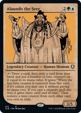 Alaundo the Seer (Showcase) card from Commander Legends: Battle for Baldur's Gate