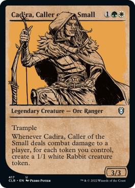 Cadira, Caller of the Small (Showcase) card from Commander Legends: Battle for Baldur's Gate