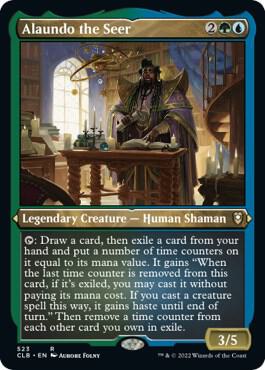 Alaundo the Seer (Foil Etched) card from Commander Legends: Battle for Baldur's Gate
