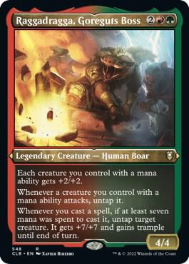 Raggadragga, Goreguts Boss (Foil Etched) card from Commander Legends: Battle for Baldur's Gate