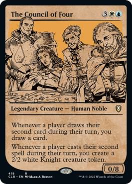 The Council of Four (Showcase) card from Commander Legends: Battle for Baldur's Gate