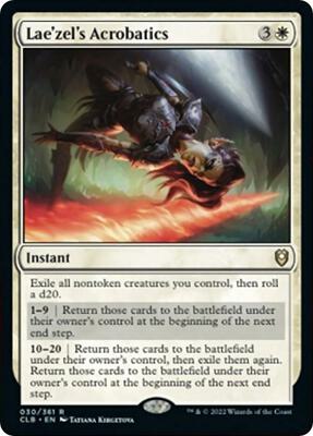 Lae'zel's Acrobatics card from Commander Legends: Battle for Baldur's Gate