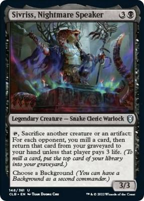 Sivriss, Nightmare Speaker card from Commander Legends: Battle for Baldur's Gate