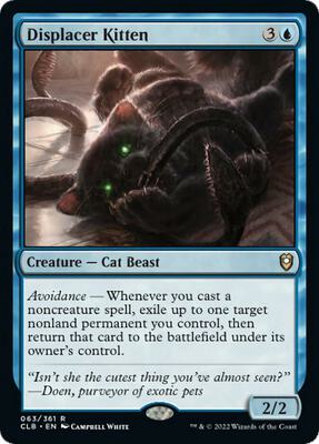 Displacer Kitten card from Commander Legends: Battle for Baldur's Gate
