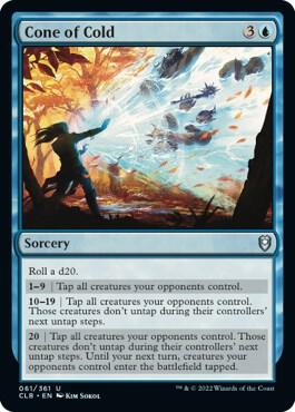 Cone of Cold card from Commander Legends: Battle for Baldur's Gate