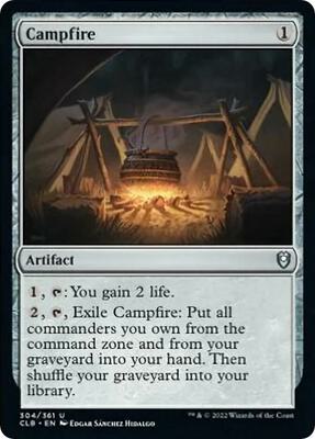 Campfire card from Commander Legends: Battle for Baldur's Gate