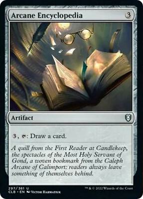 Arcane Encyclopedia card from Commander Legends: Battle for Baldur's Gate