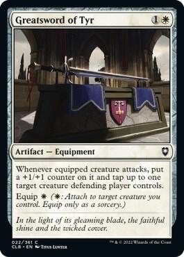 Greatsword of Tyr card from Commander Legends: Battle for Baldur's Gate