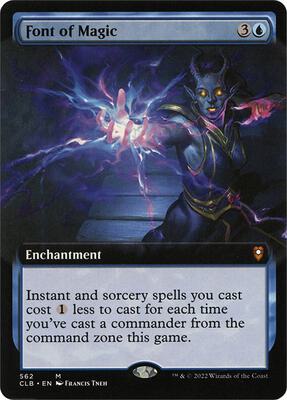 Font of Magic (Extended Art) card from Commander Legends: Battle for Baldur's Gate