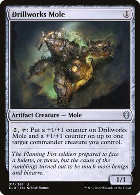 Drillworks Mole card from Commander Legends: Battle for Baldur's Gate