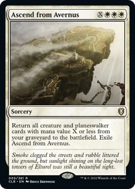 Ascend from Avernus card from Commander Legends: Battle for Baldur's Gate