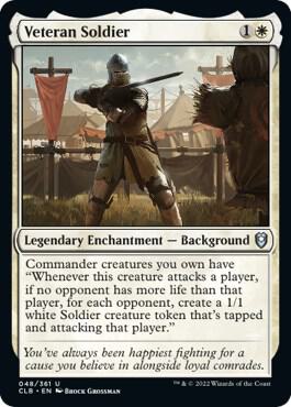Veteran Soldier card from Commander Legends: Battle for Baldur's Gate