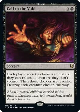 Call to the Void card from Commander Legends: Battle for Baldur's Gate