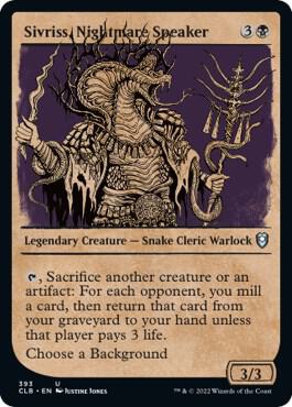 Sivriss, Nightmare Speaker (Showcase) card from Commander Legends: Battle for Baldur's Gate