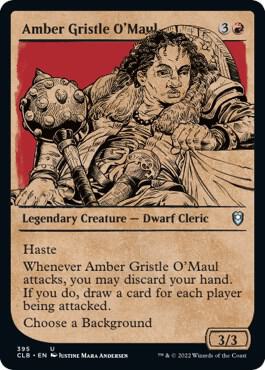 Amber Gristle O'Maul (Showcase) card from Commander Legends: Battle for Baldur's Gate