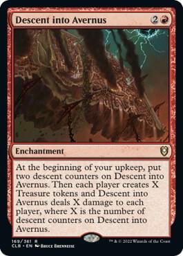 Descent into Avernus card from Commander Legends: Battle for Baldur's Gate