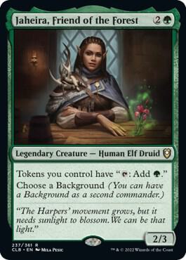 Jaheira, Friend of the Forest card from Commander Legends: Battle for Baldur's Gate