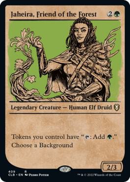 Jaheira, Friend of the Forest (Showcase) card from Commander Legends: Battle for Baldur's Gate