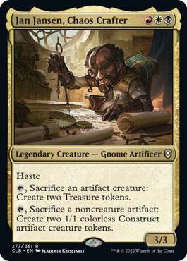 Jan Jansen, Chaos Crafter card from Commander Legends: Battle for Baldur's Gate