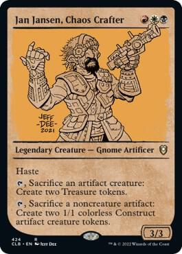 Jan Jansen, Chaos Crafter (Showcase) card from Commander Legends: Battle for Baldur's Gate